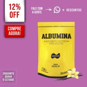 ALBUMINA NATUROVOS 420G BAUNILHA